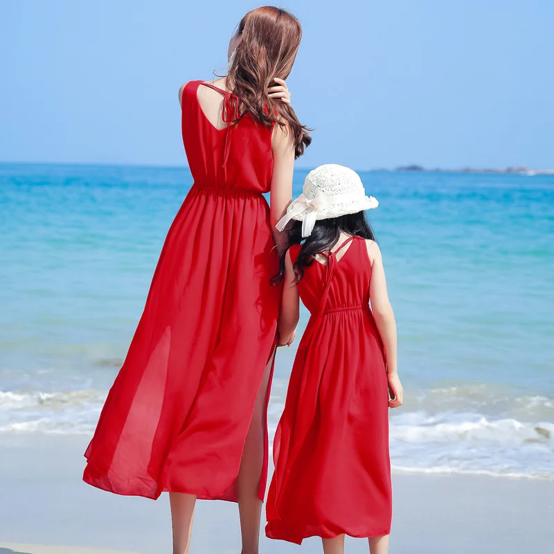 Mom and Girl Baby Vacation Loo - Baby Clothing In Summer 评论和价格