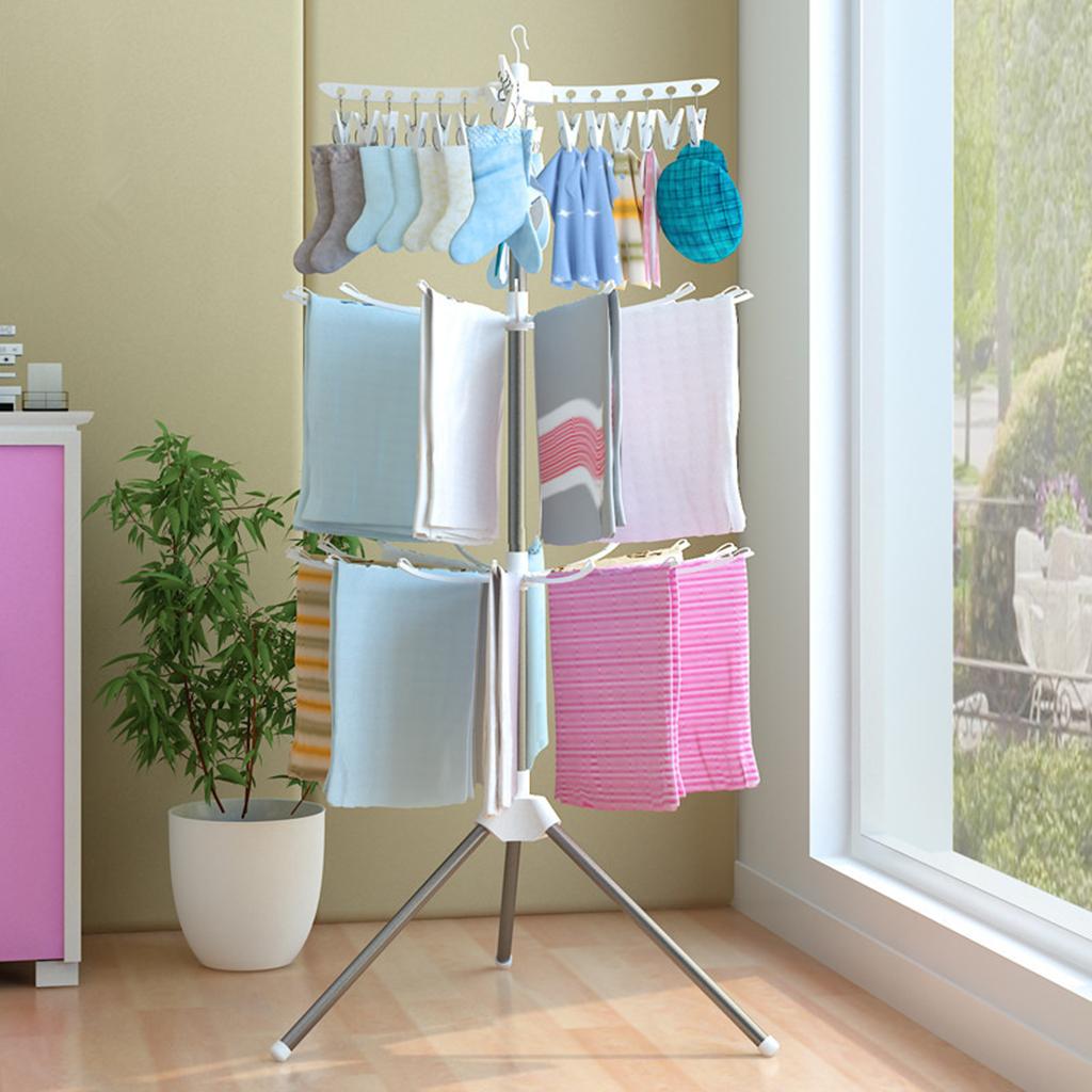 3 Tiers Foldable Drying Rack S - Baby Clothing Rack 评论和价格