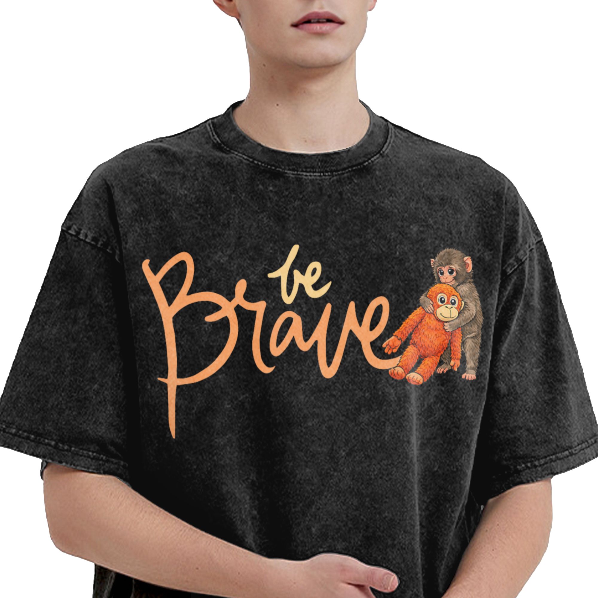 Mens T Shirt Punch Baby Monkey - Baby Zoo Clothing 评论和价格