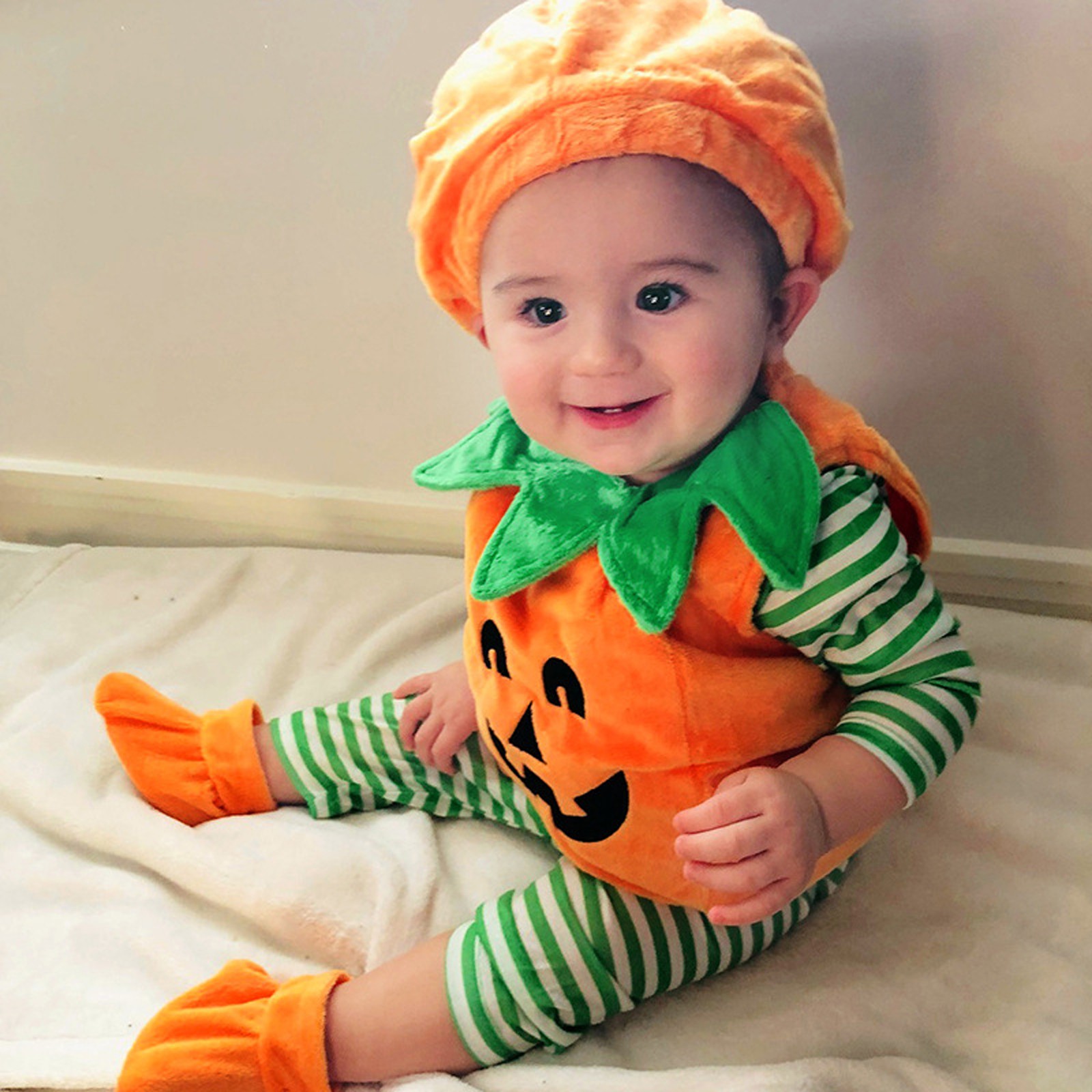 Halloween Pumpkin Costume Kids - Baby Clothing Sets Boy 评论和价格