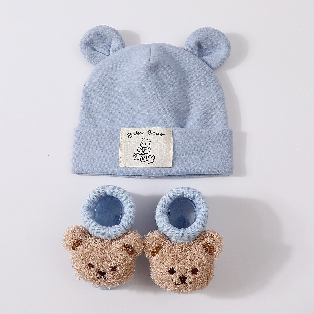 2Pcs/Set Cute Cotton Baby Hat  - Baby Hat Beanie 评论和价格