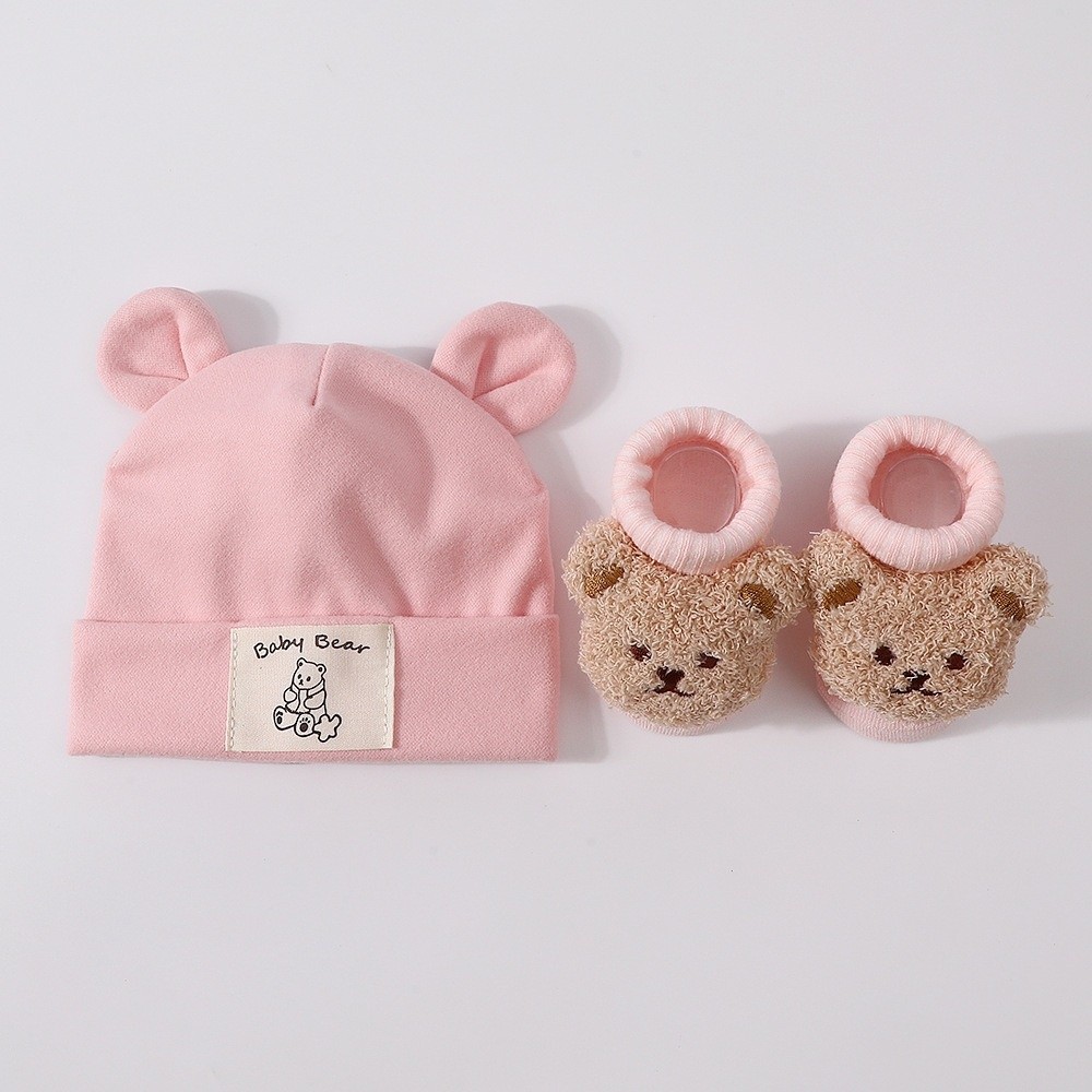 2Pcs/Set Cute Cotton Baby Hat  - Baby Hat Beanie 评论和价格
