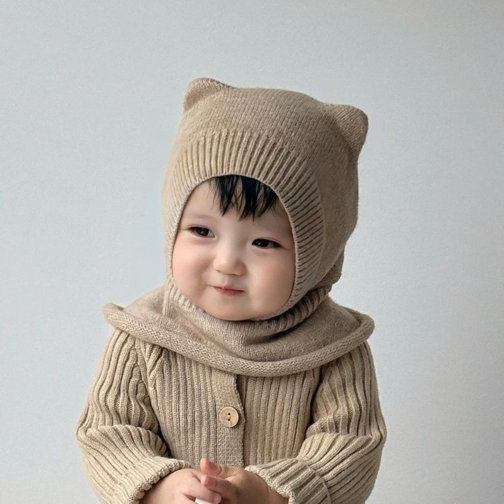 New Warm Woolen Baby Balaclava - Baby Hat Beanie 评论和价格