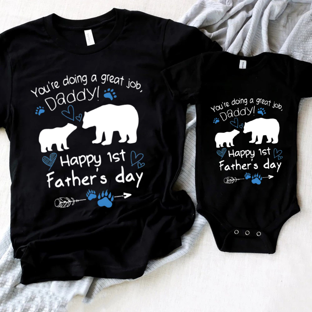 Happy First Father's Day Famil - Baby Clothing Crochet 评论和价格
