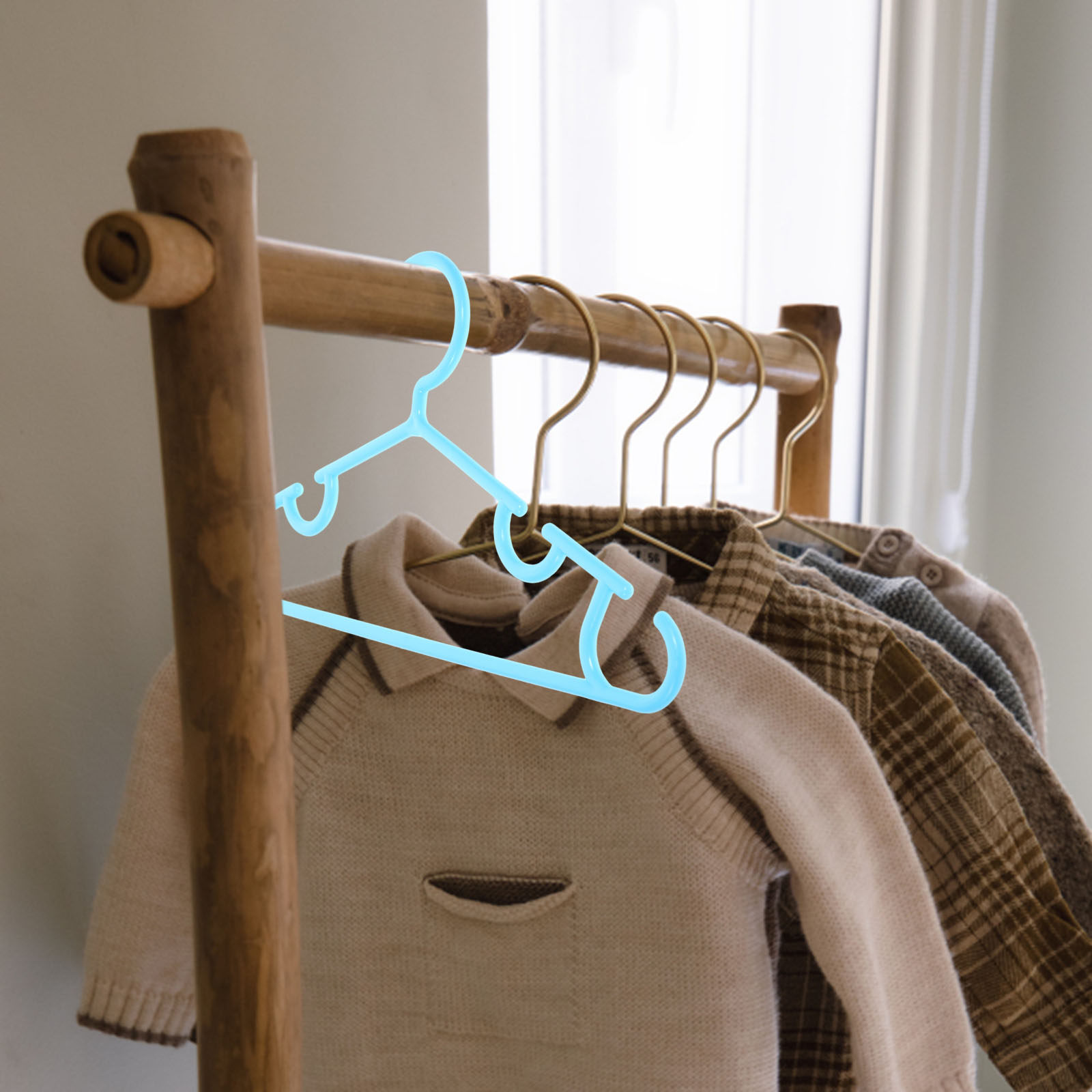10Pcs Heavy Duty Baby Hangers  - Baby Clothing Rack 评论和价格