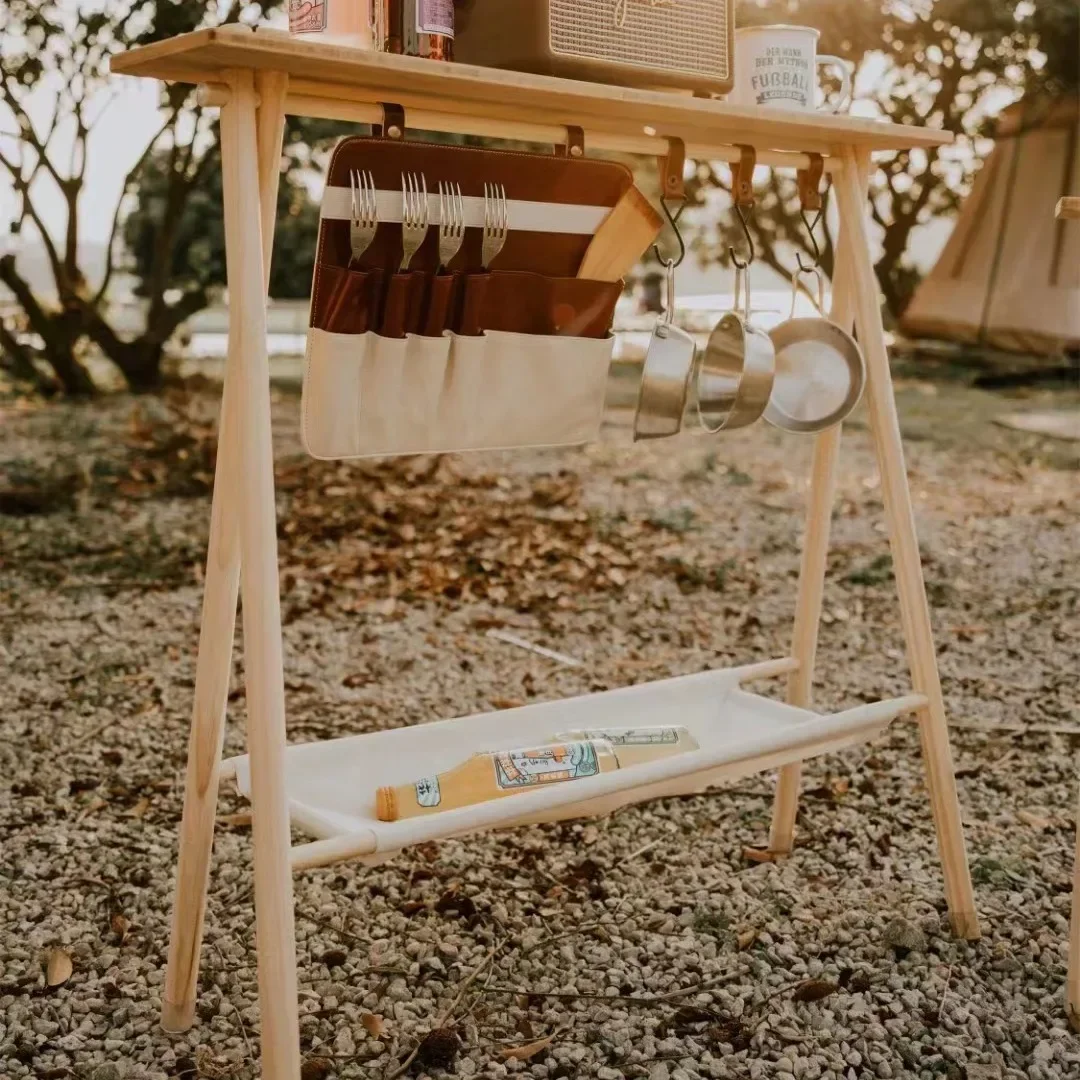 Solid wood portable hook rack  - Baby Clothing Rack 评论和价格