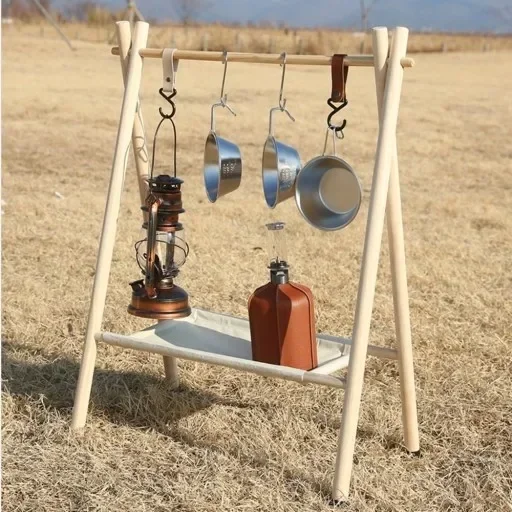 Solid wood portable hook rack  - Baby Clothing Rack 评论和价格