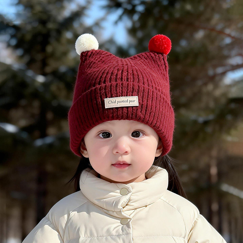 1-4Year Baby Knitted Hat Cute  - Baby Hat Beanie 评论和价格