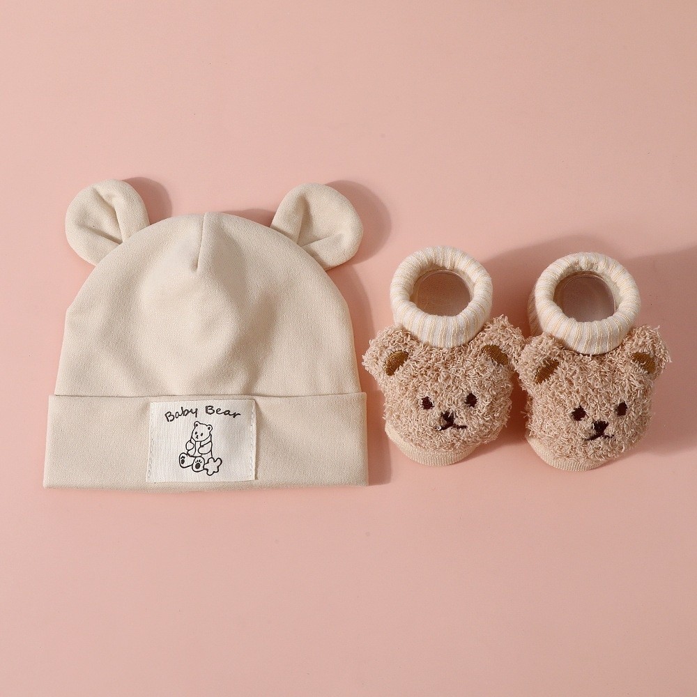 2Pcs/Set Cute Cotton Baby Hat  - Baby Hat Beanie 评论和价格