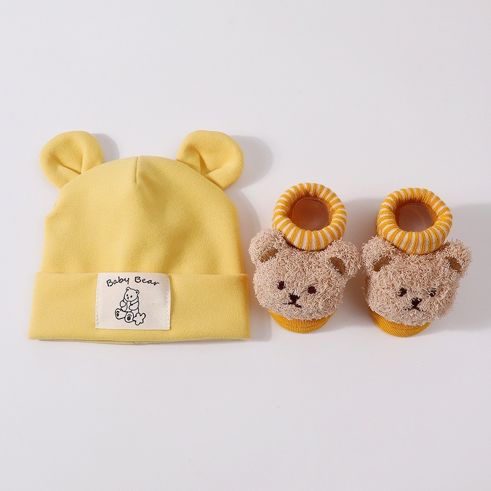 2Pcs/Set Cute Cotton Baby Hat  - Baby Hat Beanie 评论和价格