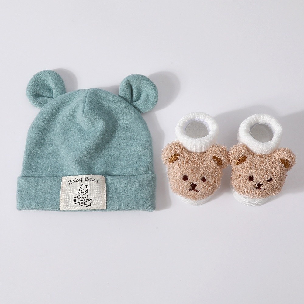 2Pcs/Set Cute Cotton Baby Hat  - Baby Hat Beanie 评论和价格
