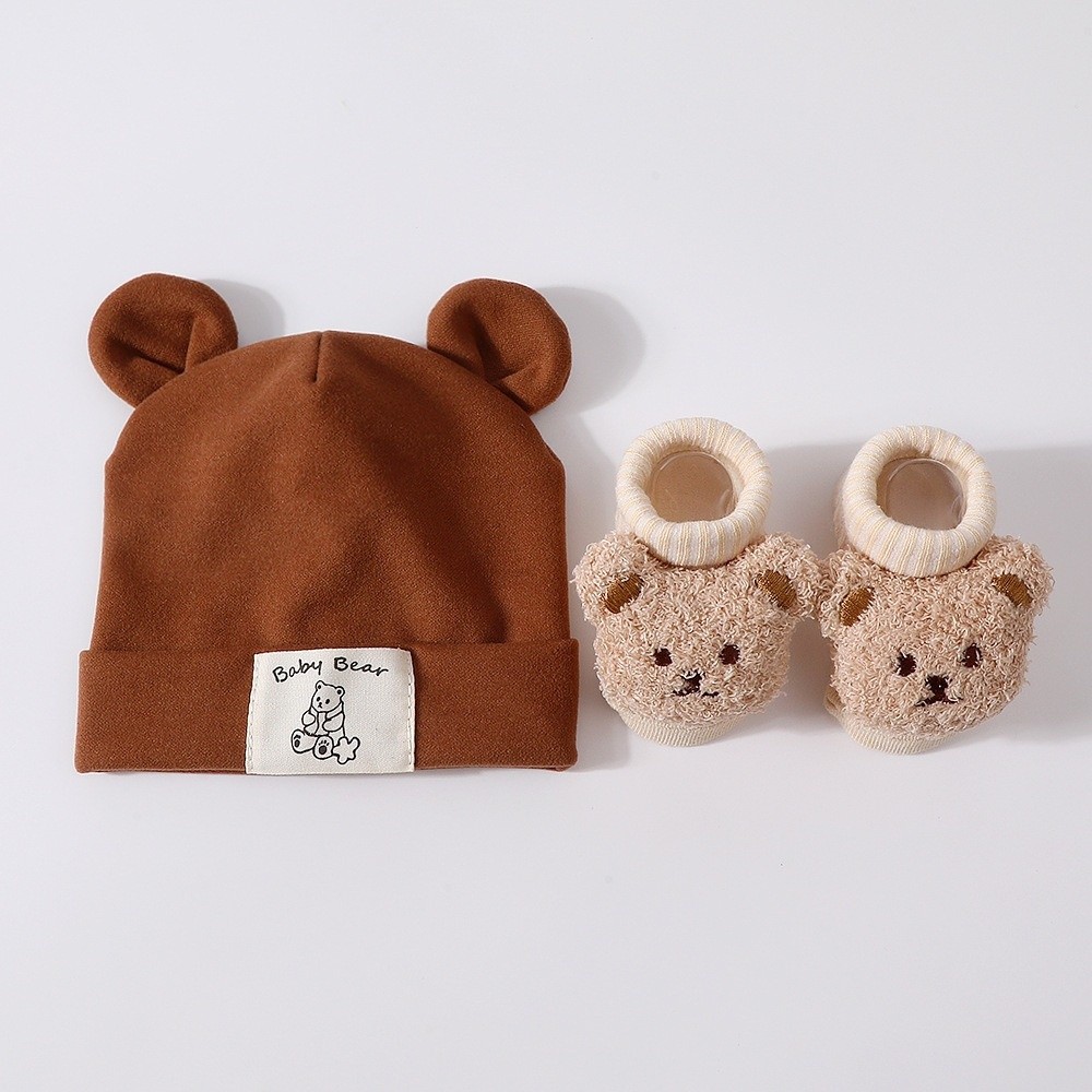 2Pcs/Set Cute Cotton Baby Hat  - Baby Hat Beanie 评论和价格