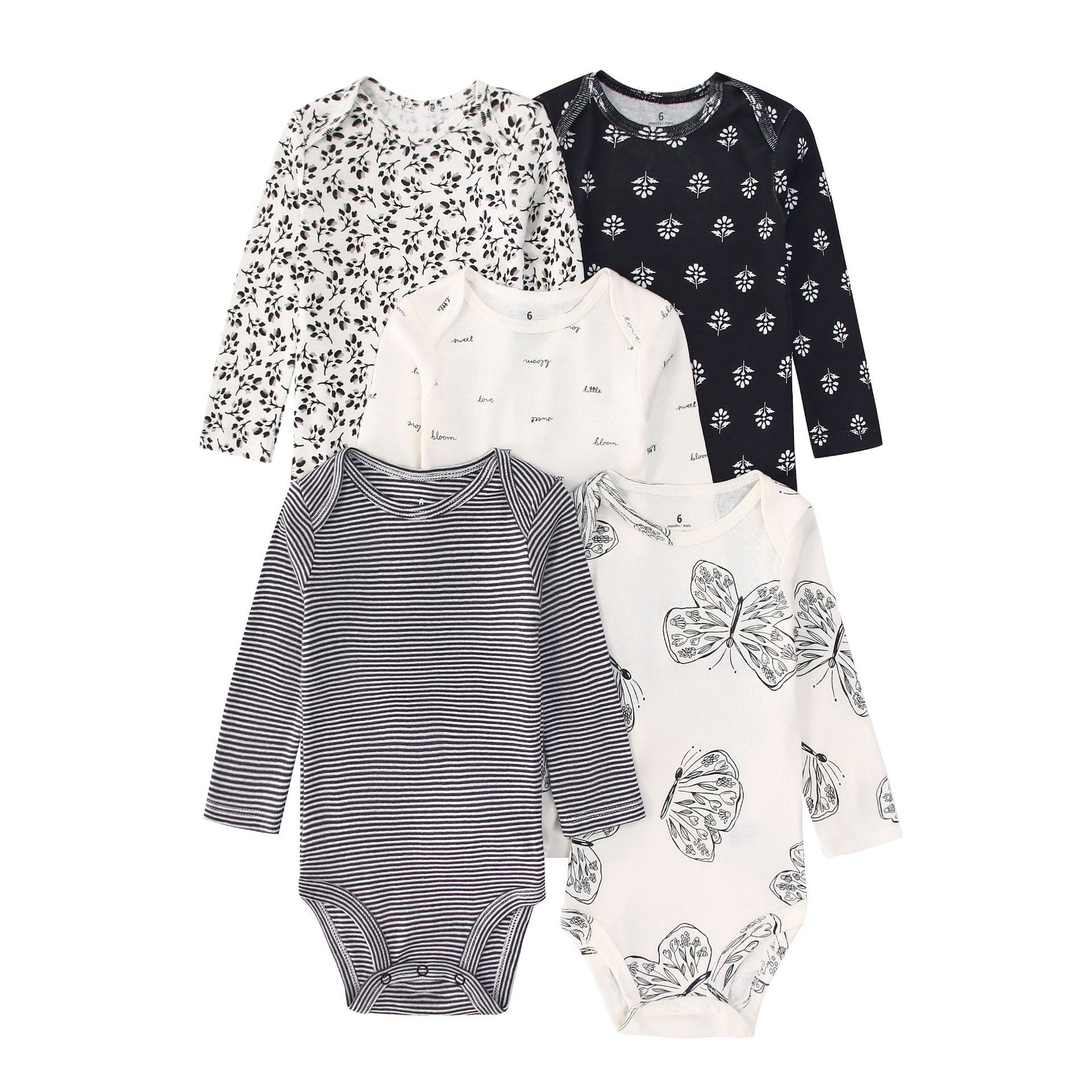 5PCS Newborn Infant Baby Bodys - Baby Clothing Next 评论和价格