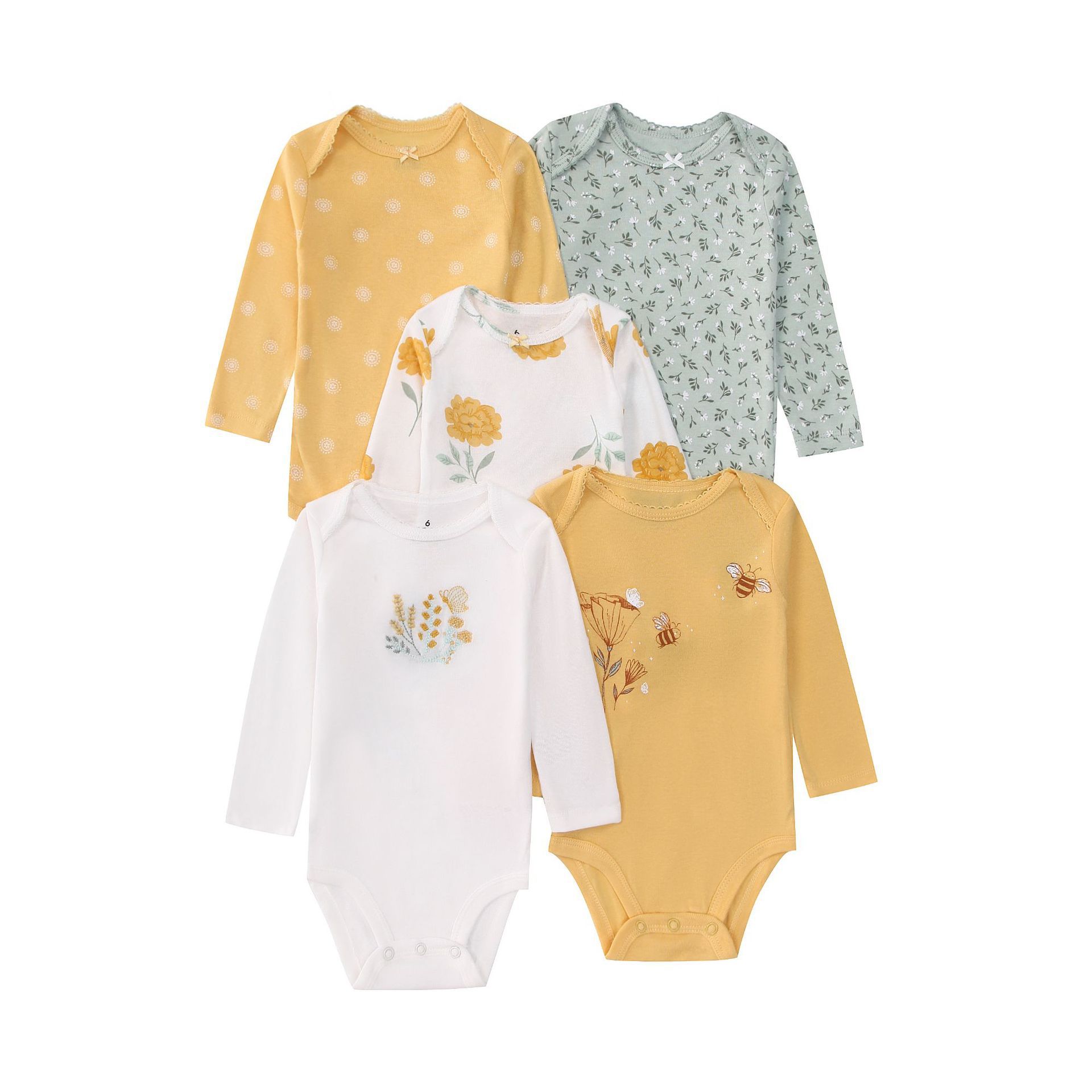 5PCS Newborn Infant Baby Bodys - Baby Clothing Next 评论和价格